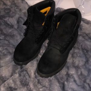 Men’s Black Timberland Boots. Size 10.5.